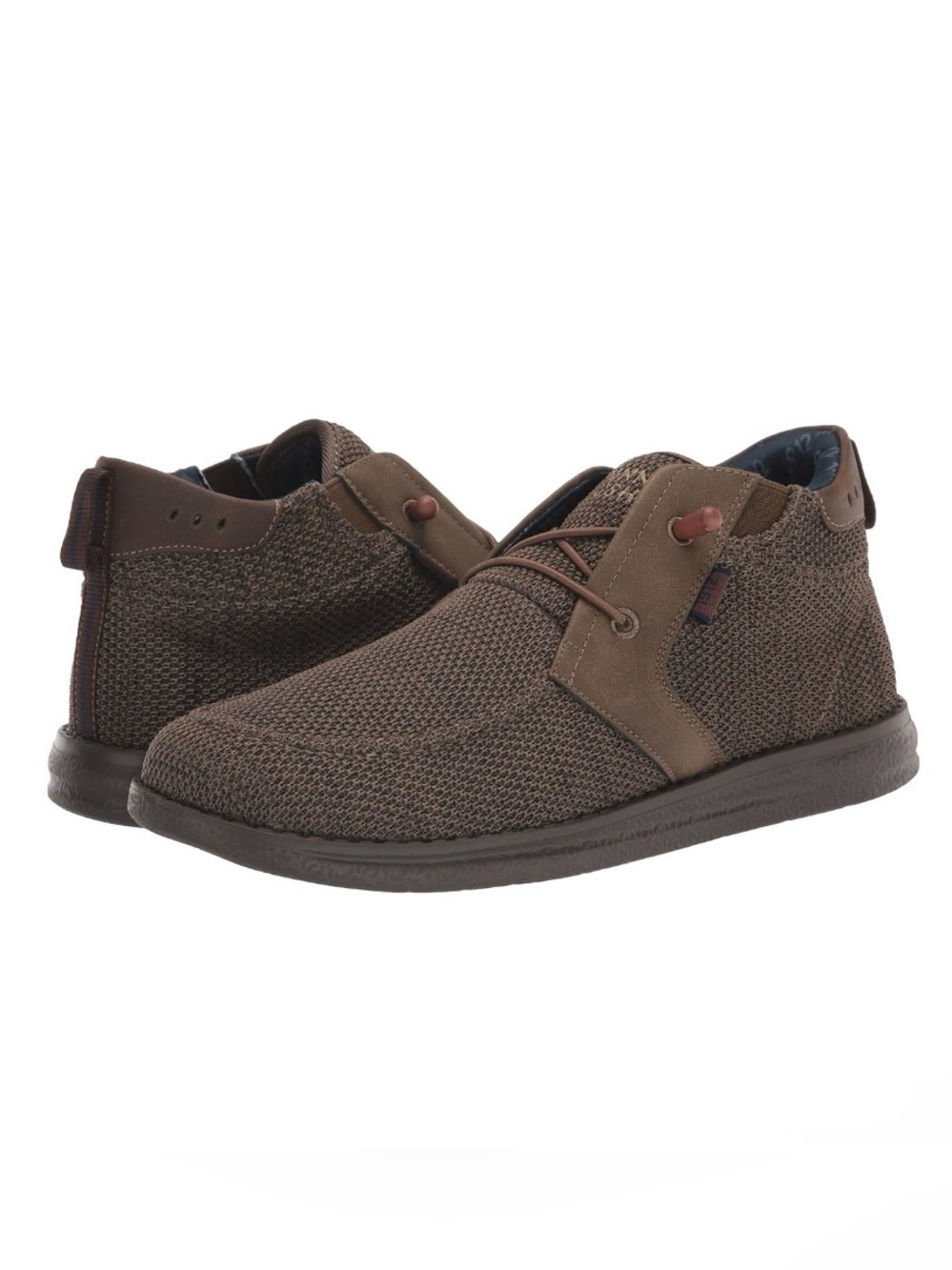 Nunn Bush Mens Brewski Knit 2.0 Moccasin Toe Chukka Athletic Inspired Boot Ankle